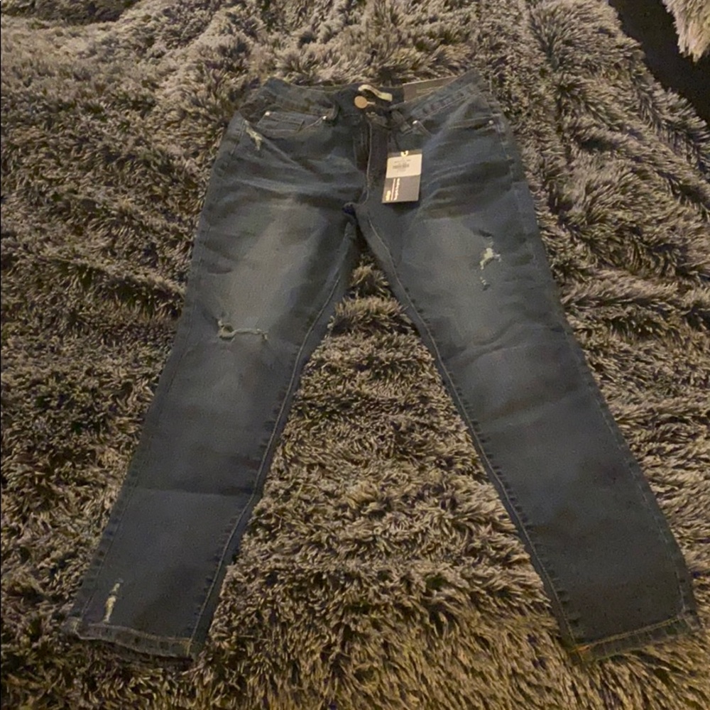 Distressed jeans